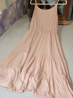 Knox Rose Blush Pink Tiered Maxi Dress